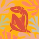 Matisse Inspired Beach Orange