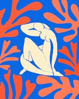 Vibrant Matisse Inspired Beach ταπετσαρία