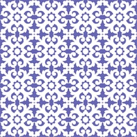 Turkish Very Peri White Mosaic wallpaper