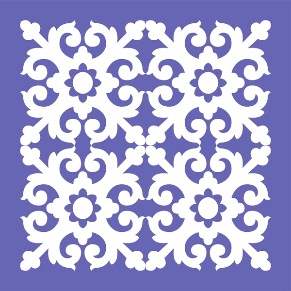 Spanish Tiles Very Peri White