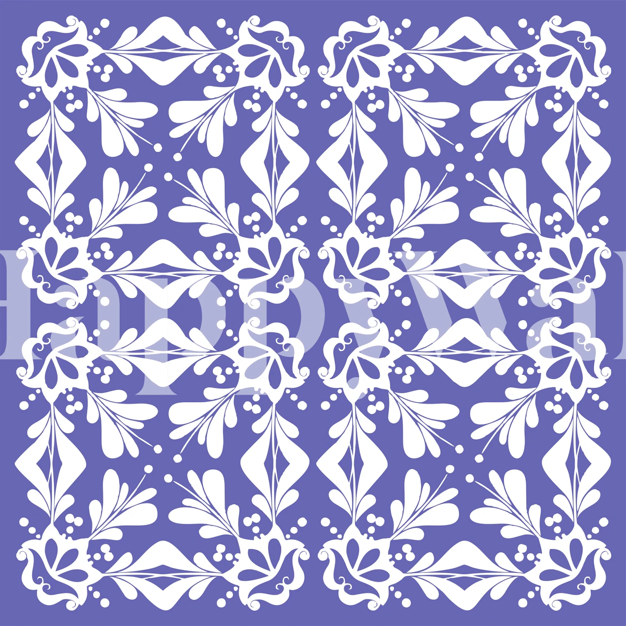 Orient Ornament Very Peri blomsterdesign