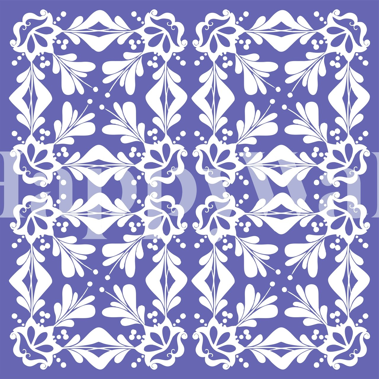 Orient Ornament Very Peri květinový design