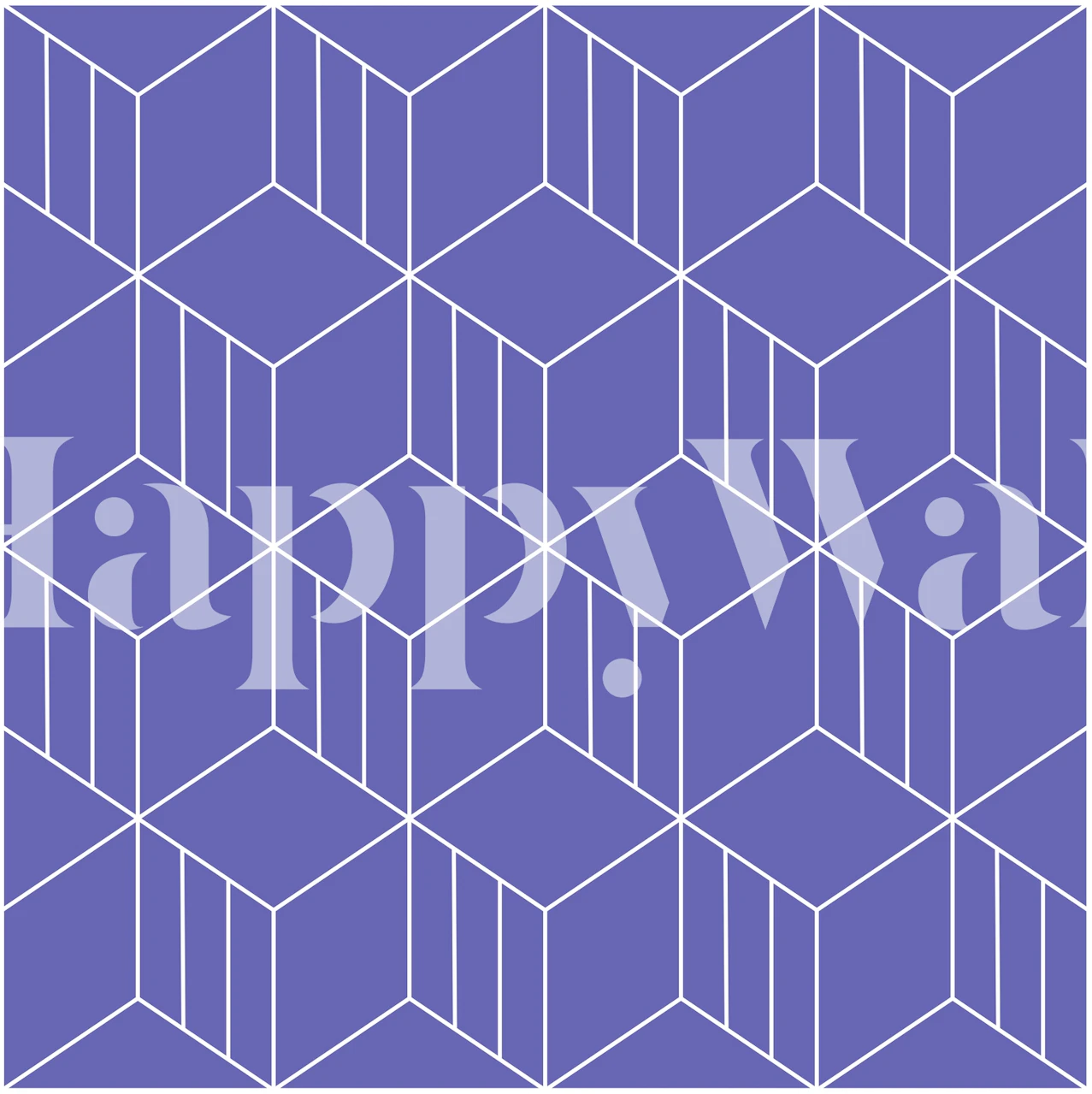 Geometrijski uzorak tapete u sobi