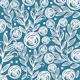 Jade Green Rose Floral pattern