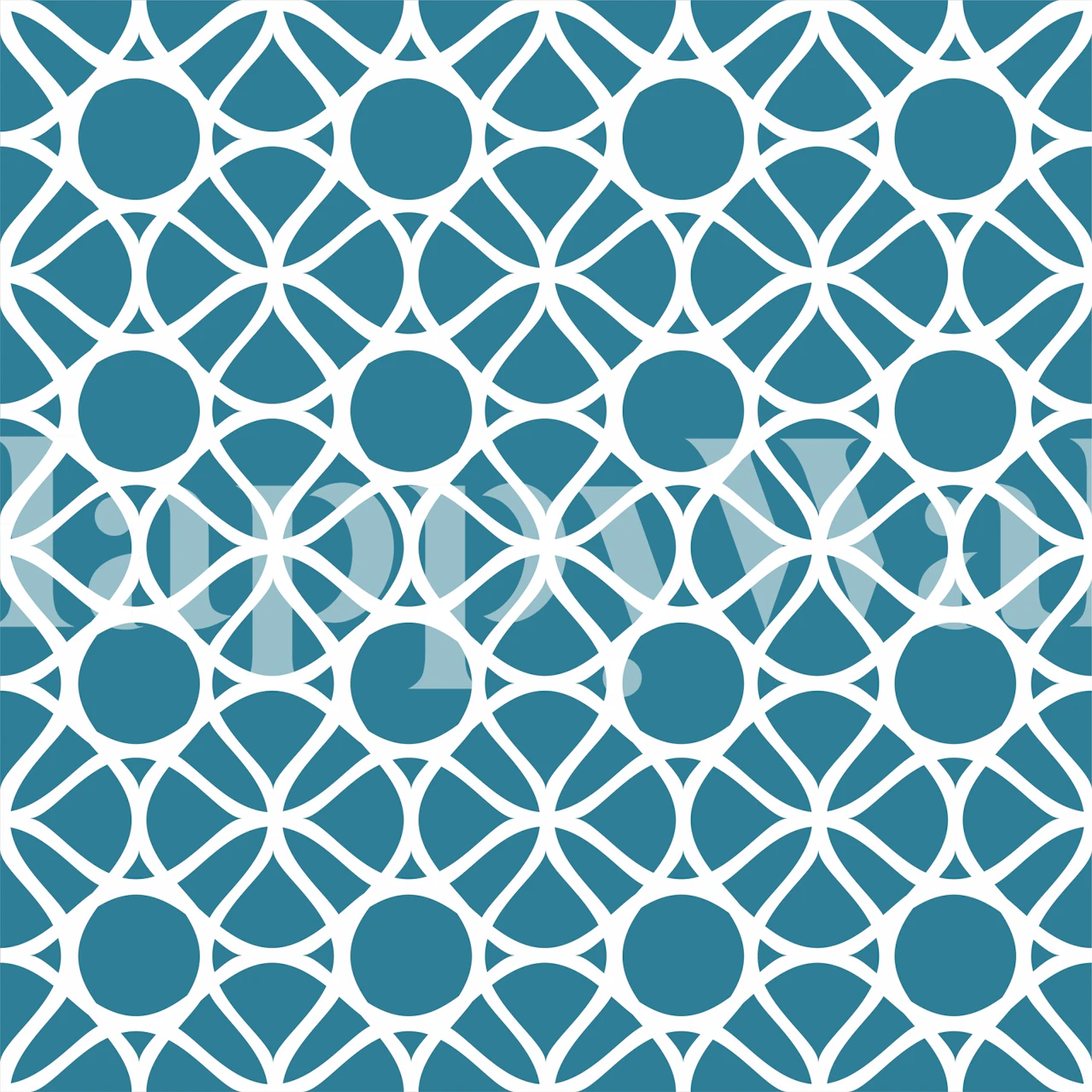 Dark teal green oval circle wallpaper