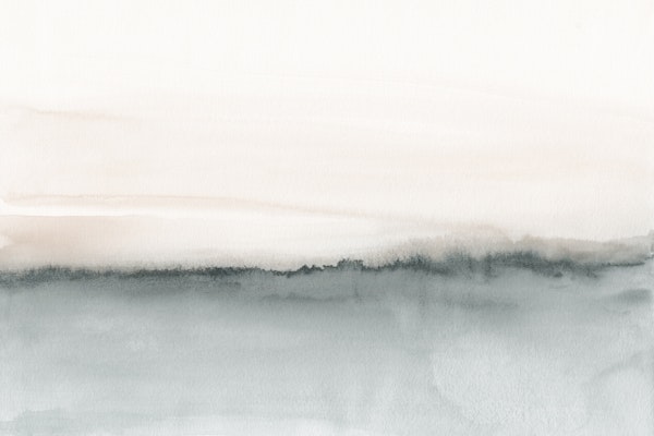 Grayish watercolor landscape