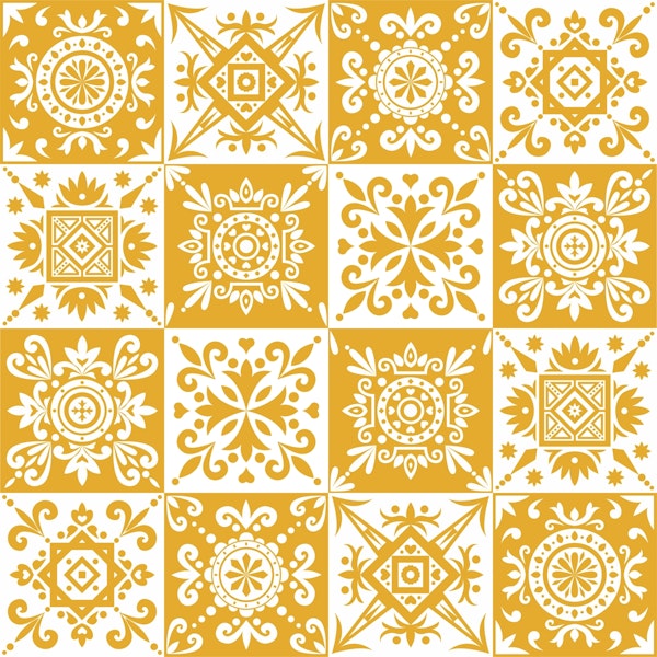 Saffron Yellow White Spanish