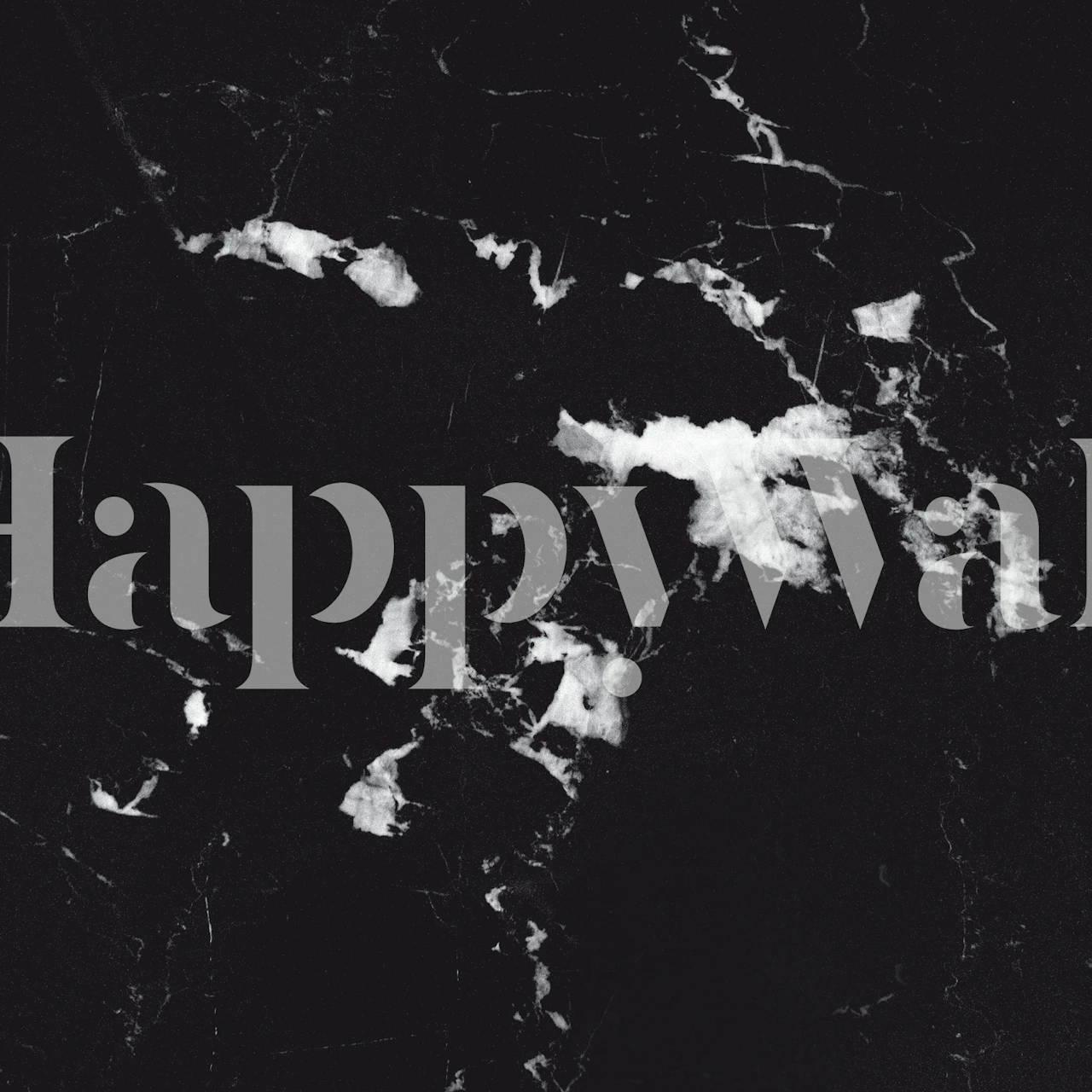 Papel pintado Black Marble en una habitación.