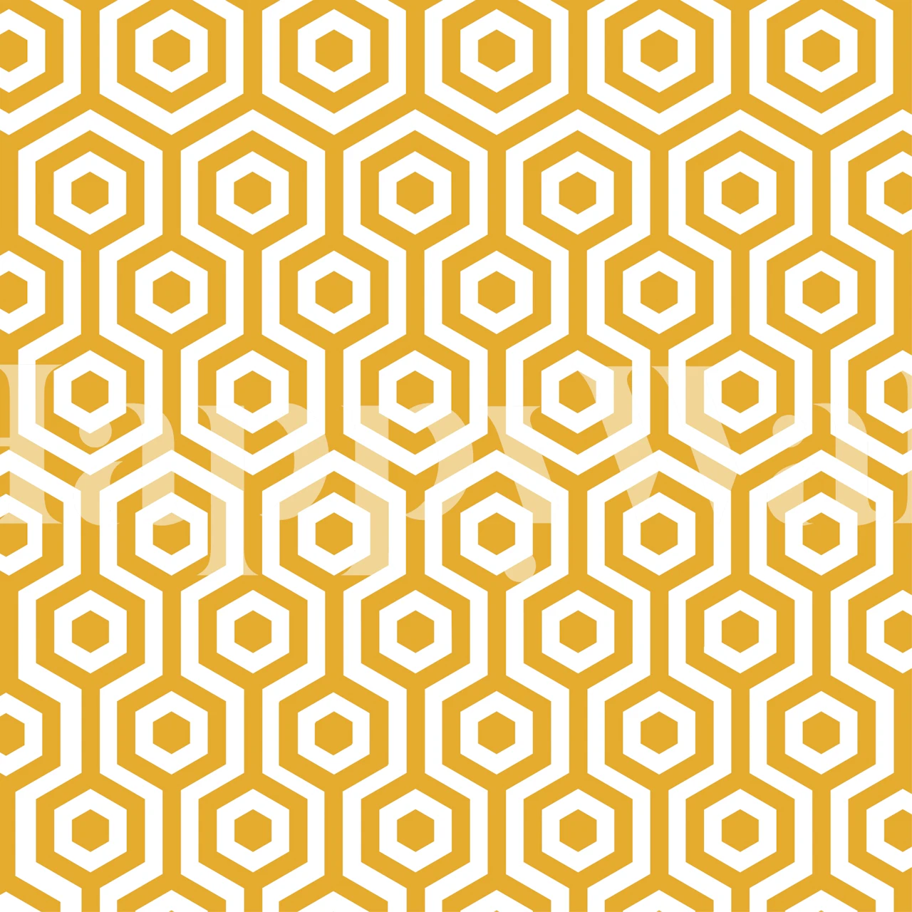 Geometric Hexagon Gold Grid wallpaper displayed