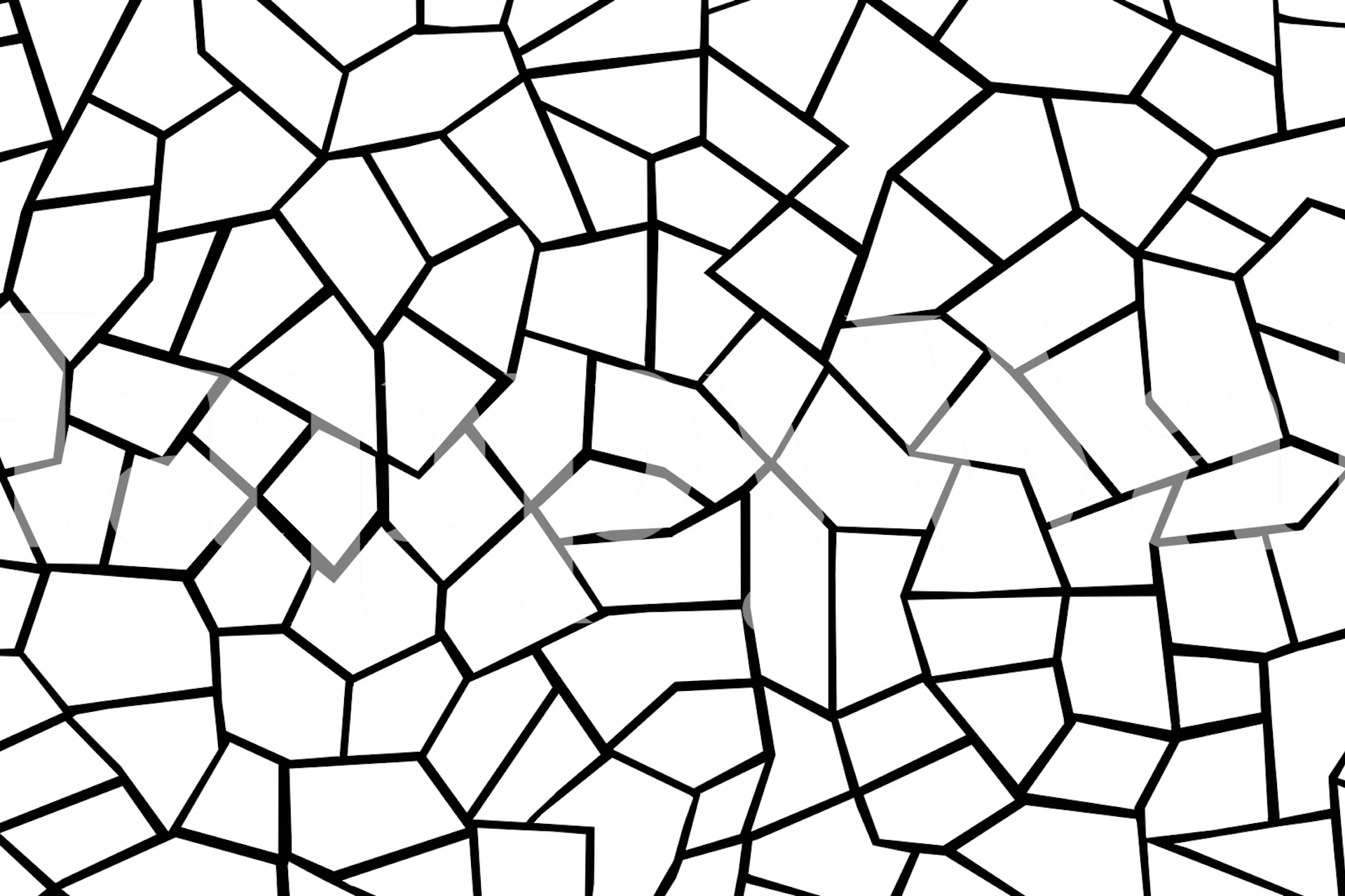 Mosaic Geometric Glam wallpaper in a room