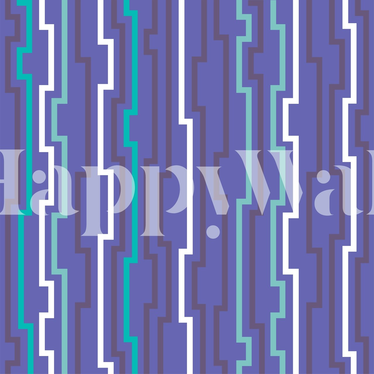 Geometric pattern in aqua, purple, and cyan colors. Modern wallpaper.