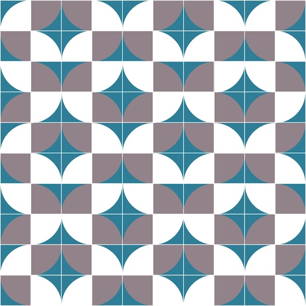 Retro Mod Taupe Jade White