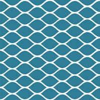 Dark Teal Green Ogee Pattern carta da parati