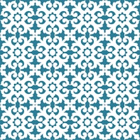 Teal Mexican Wall Ornament wallpaper