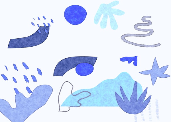 Matisse Inspired Mountains