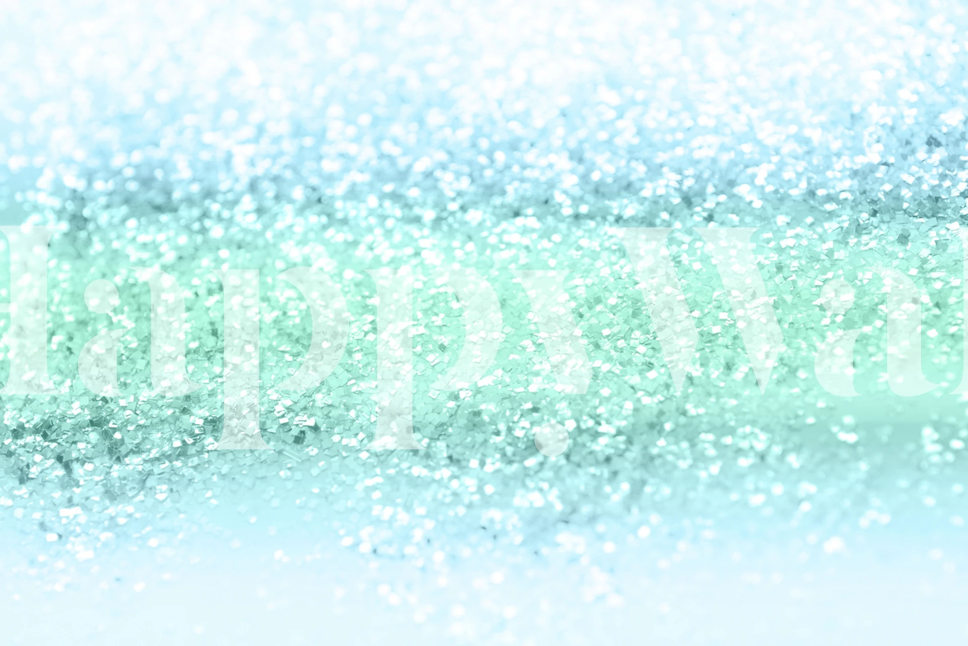 Aqua and green glitter texture wallpaper in an abstract style