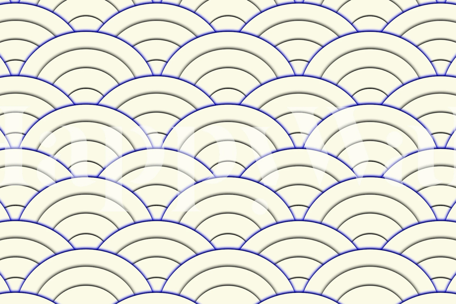 Art Deco Arches wallpaper in a stylish room