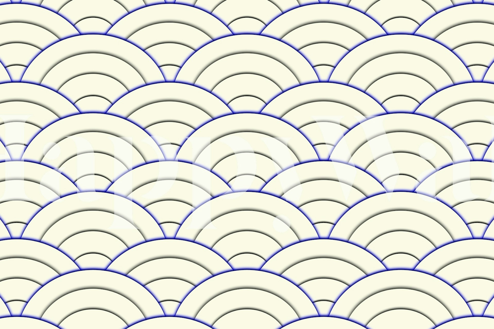 Art Deco Arches behang in een stijlvolle kamer