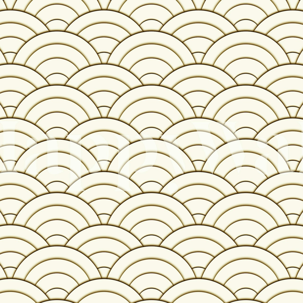 Golden Art Deco tapet i et rommiljø