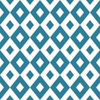 Retro 60s Rhombus Teal White ταπετσαρία