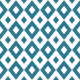 Retro 60s Rhombus Teal White
