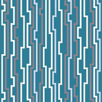 Teal Blue Green Stripes tapet