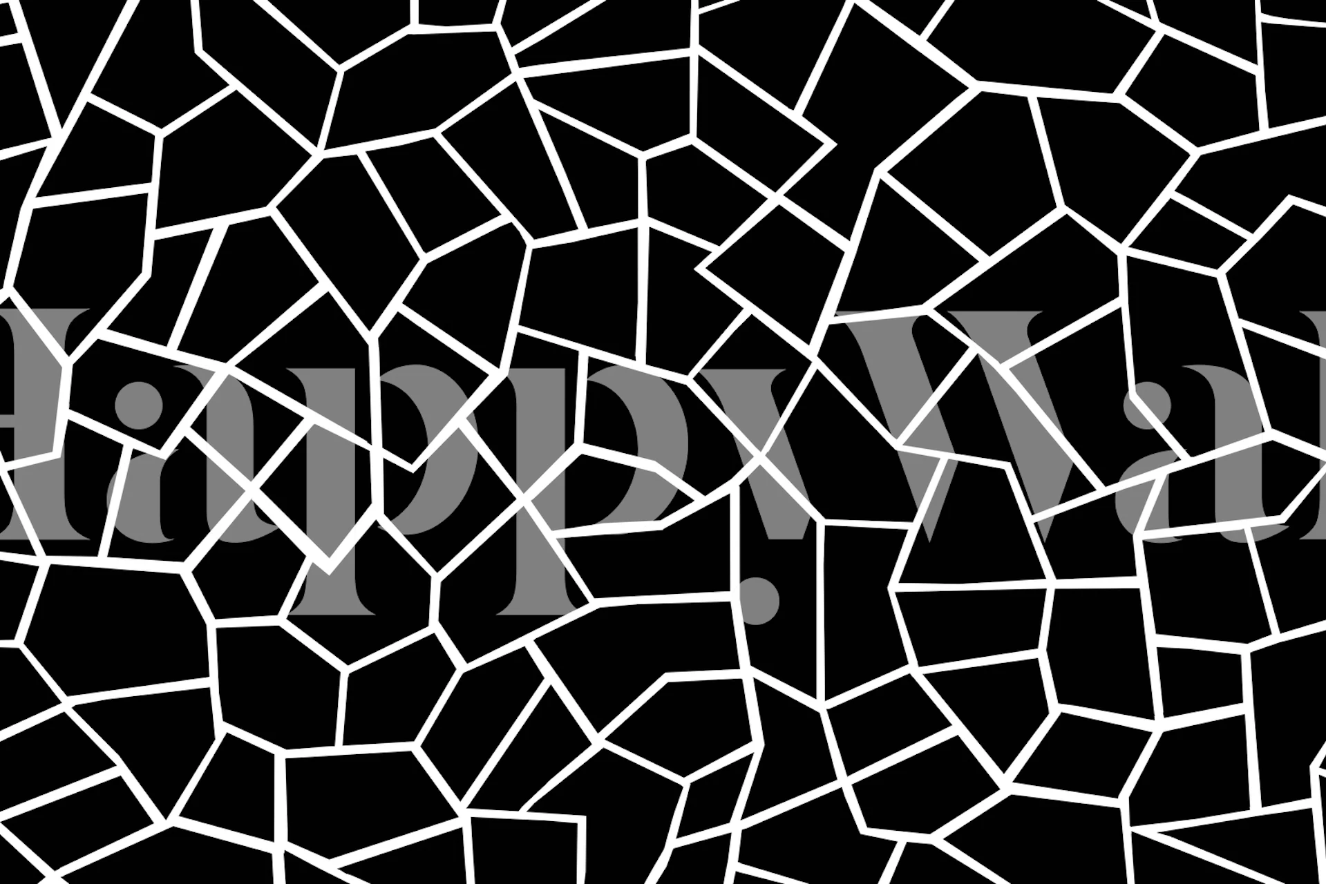 Mosaic Geometric Glam 2 wallpaper in a room