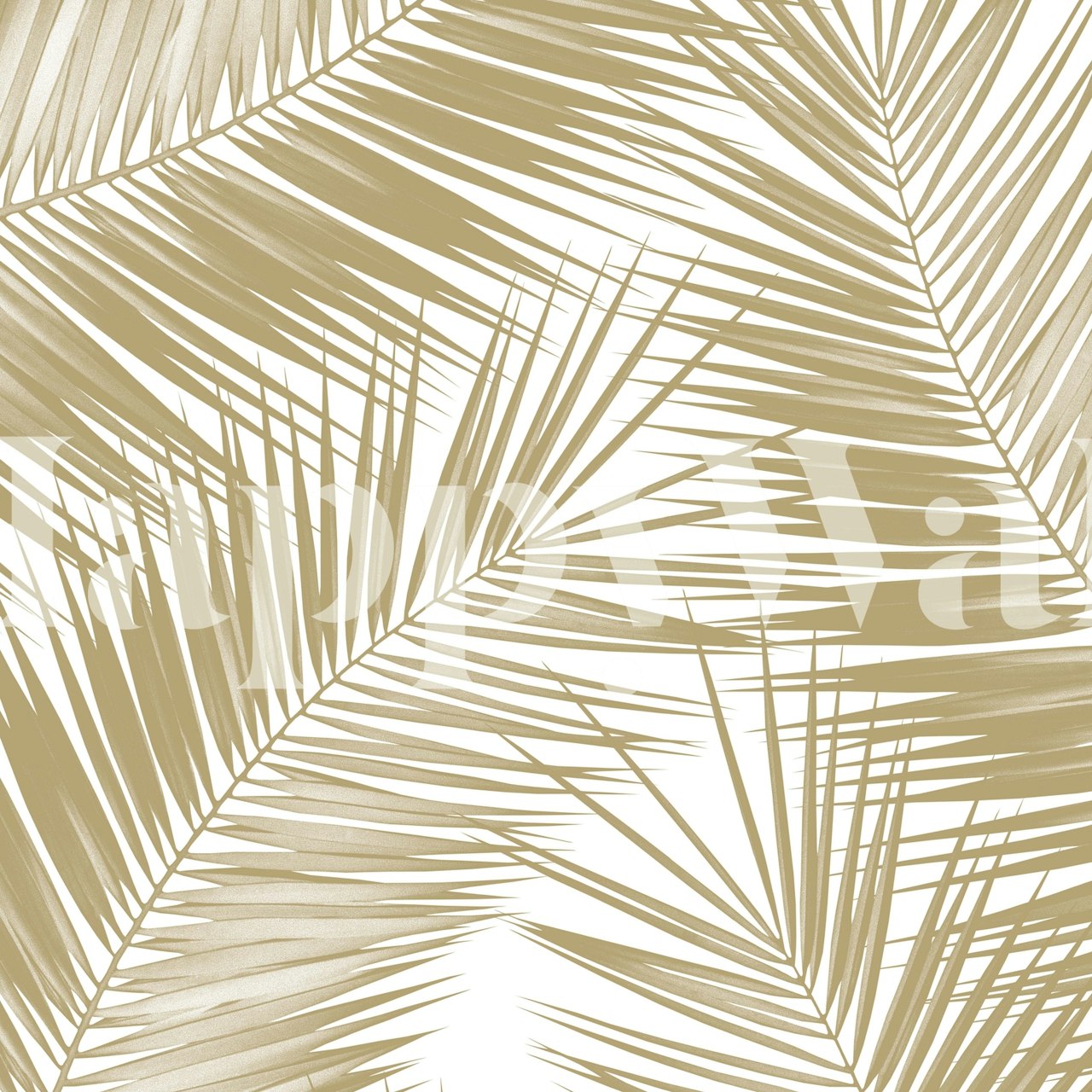 Palm Leaves Gold wallpaper design