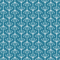 Plant Ornament Teal Minimal tapetit