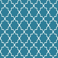 Damask Pattern Teal Blue tapete