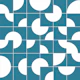 Circle Square Teal White