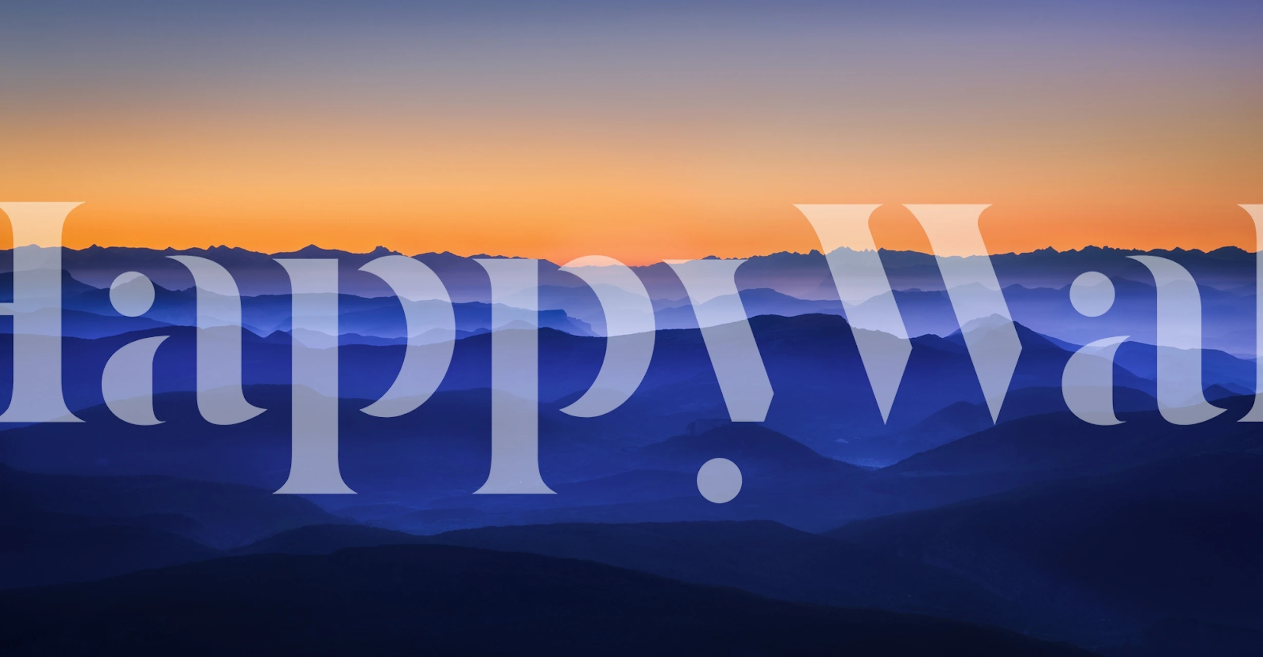 Papier peint Misty Mountains dans une chambre