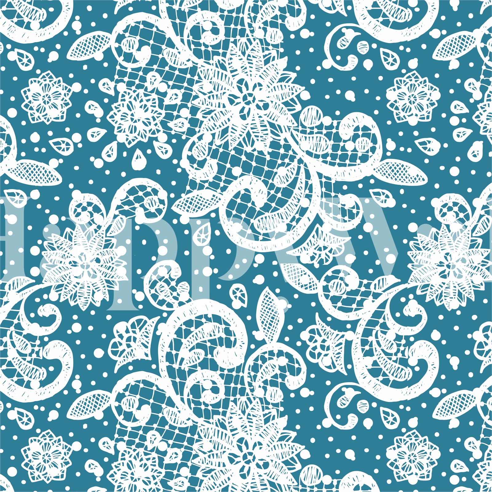 White Lace Classic Ornament Wallpaper - Buy Online on Happywall