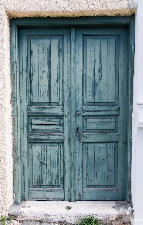 Blue Greek Door Athens 1