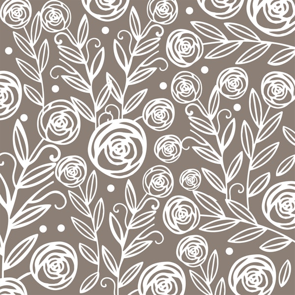 Modern White Rose Ash Taupe
