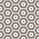 Taupe White Hexagon Pattern