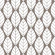 Retro mod Taupe White Leaves