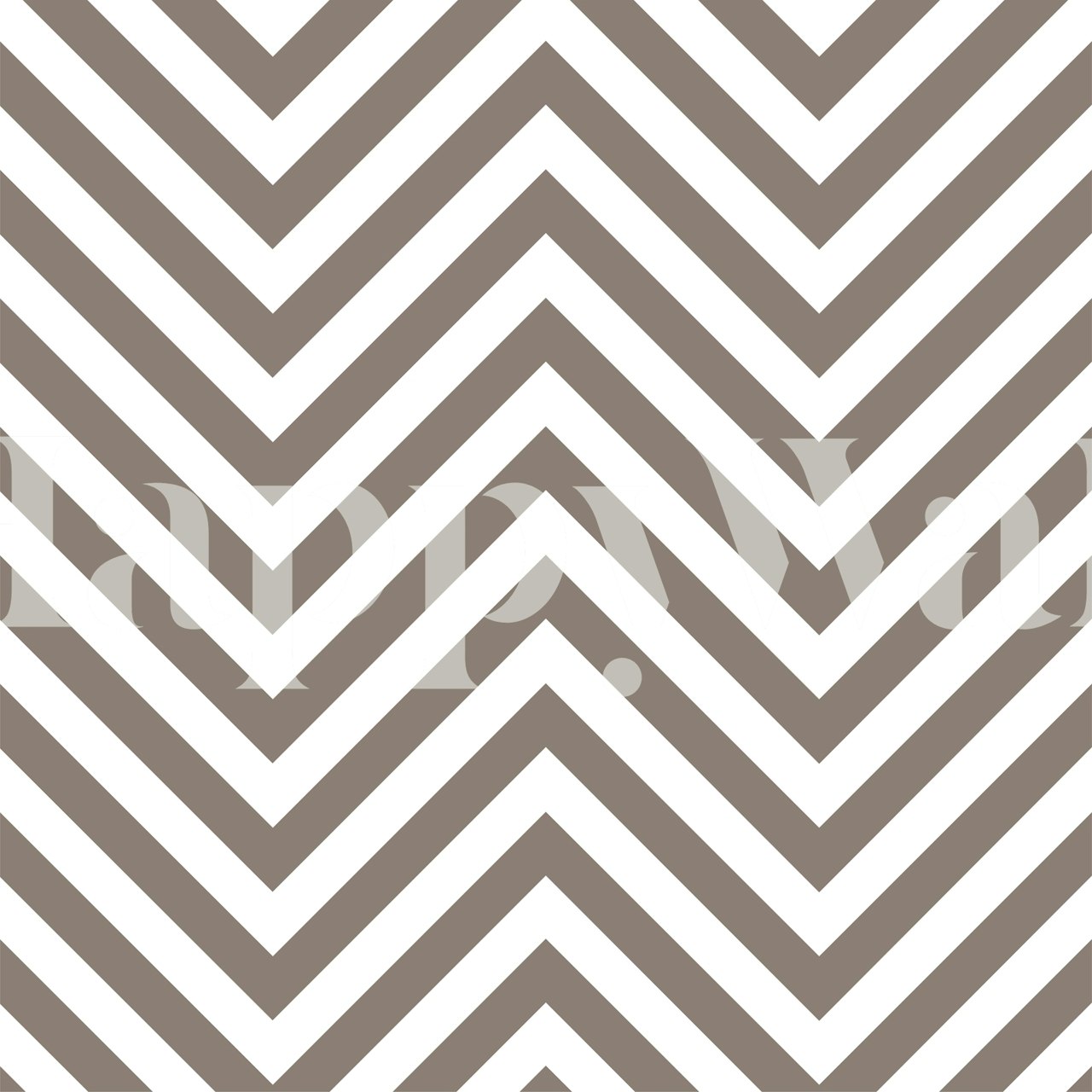 Chevron pattern in taupe and white wallpaper