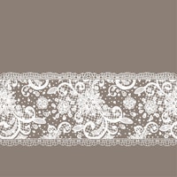 White Ash Taupe Lace Stripe ταπετσαρία