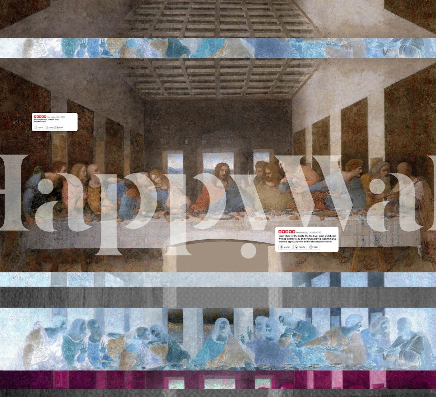HappyWalls The Last Supper Wandmural Kundenbewertung