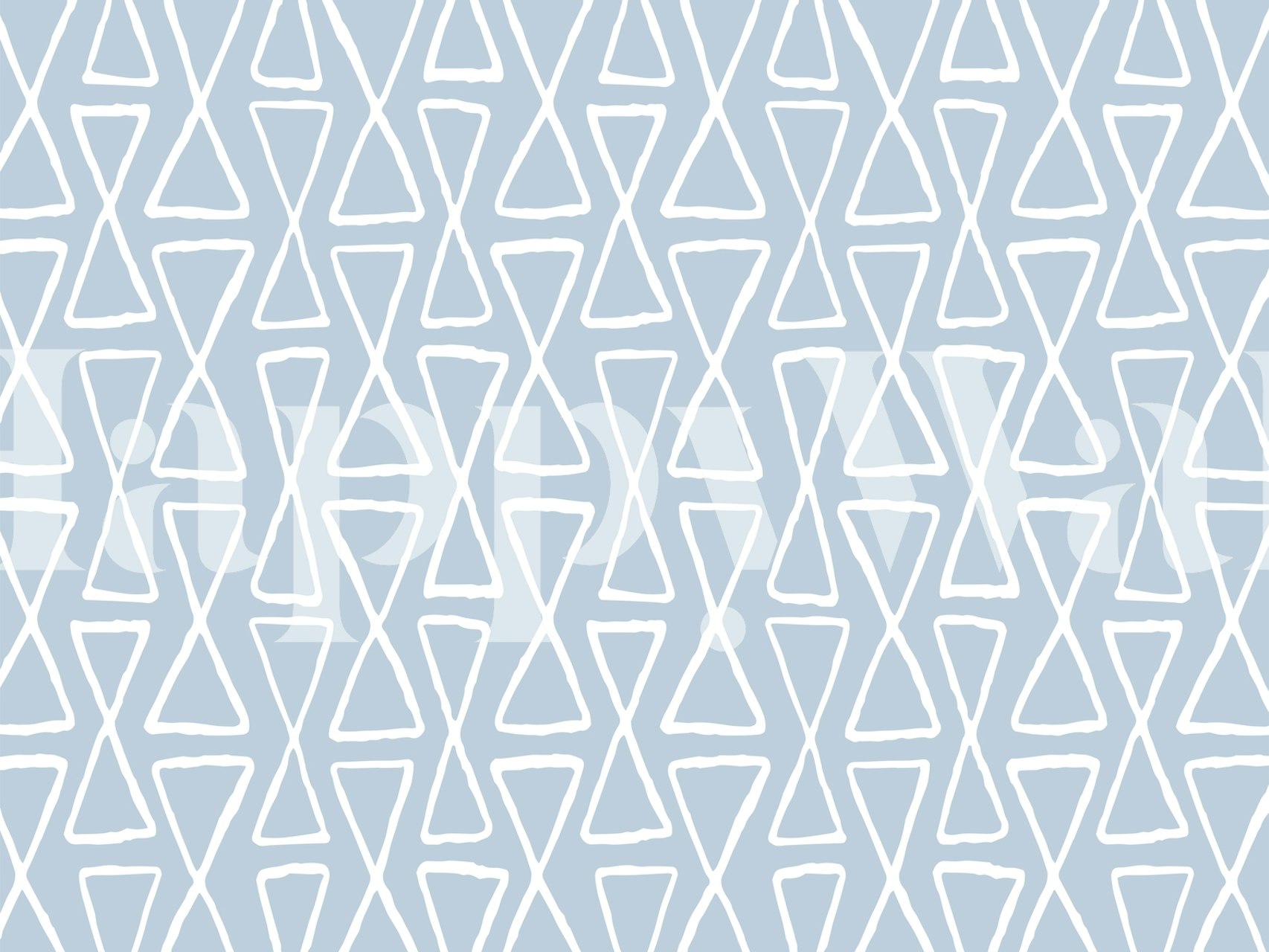 Přesýpací hodiny bílý geometrický vzor na modrém pozadí pro fototapetu