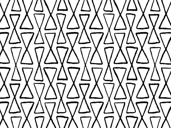 Hourglass black and white