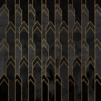 Black Charcoal Stone Luxe Geo carta da parati