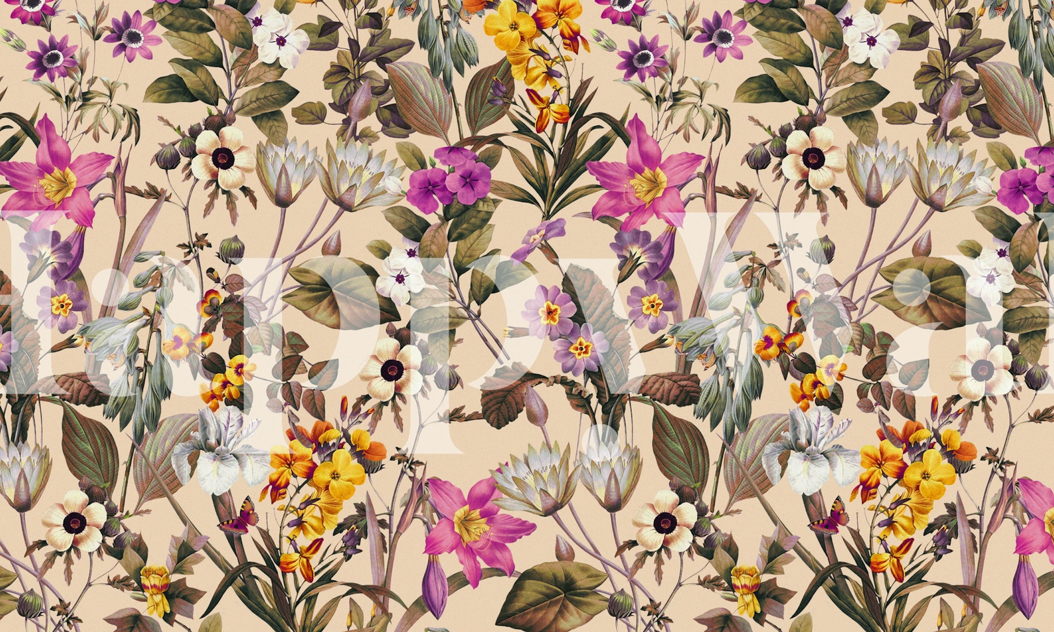 Exotic Garden XVII floral wallpaper