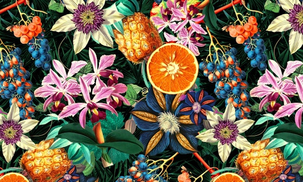 Tropical Orange Garden