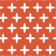 Pumpkin Orange Cross Pattern