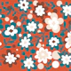 Bright flower pattern accent