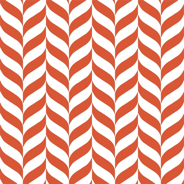 Chevron in Rust orange white