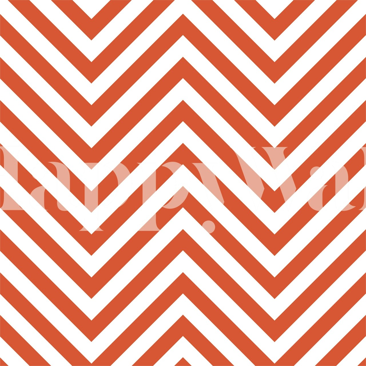 Chevron Nordic rust white diseño de papel tapiz