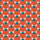 Retro Mod Orange Circle